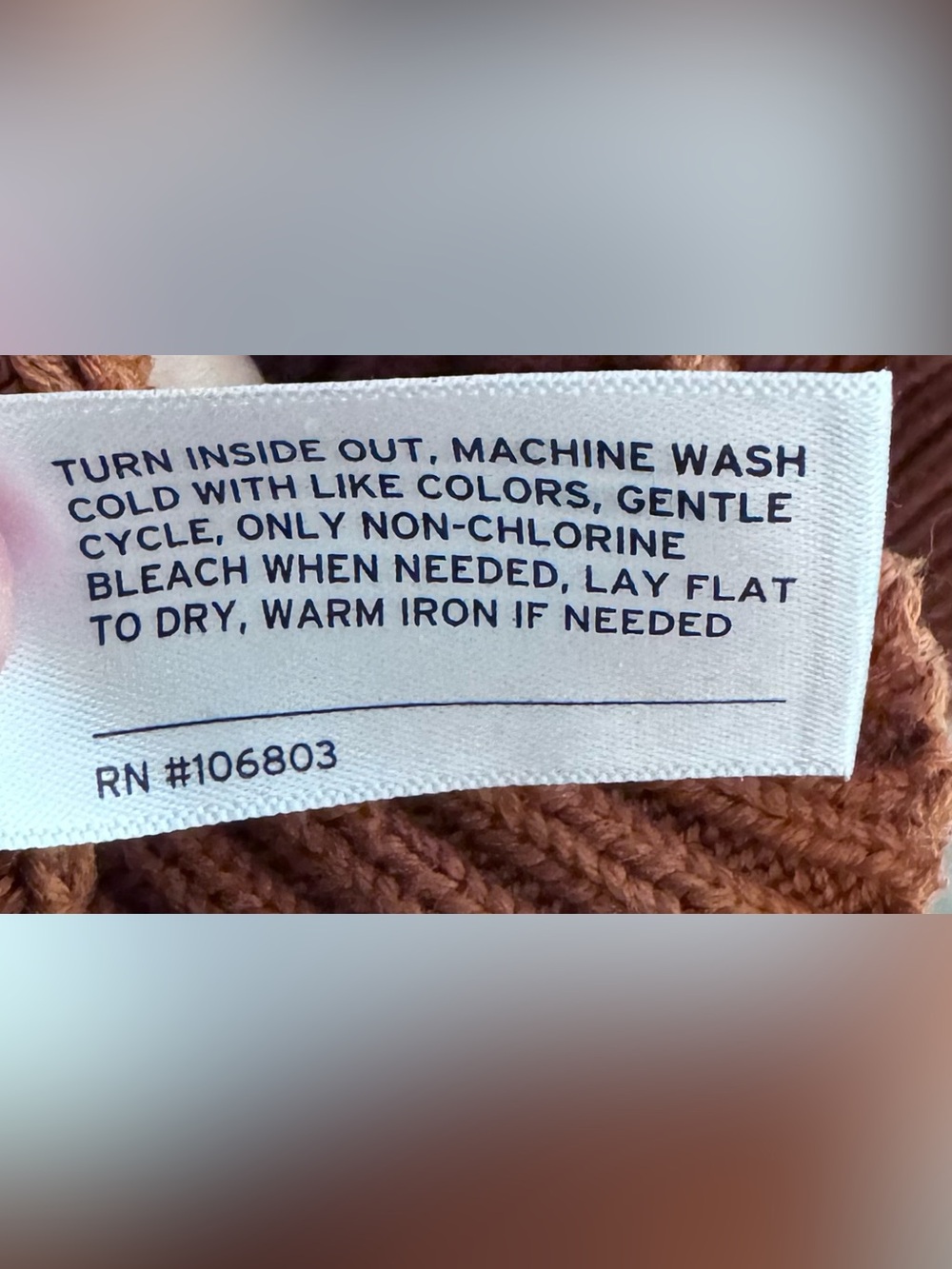 Duluth Trading Co Cotton Rust Brown Button-Front Ribbed Cardigan - Picture 5 of 5